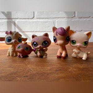 LPS Littlest Pet Shop Beige Animals LOT 5 pcs.